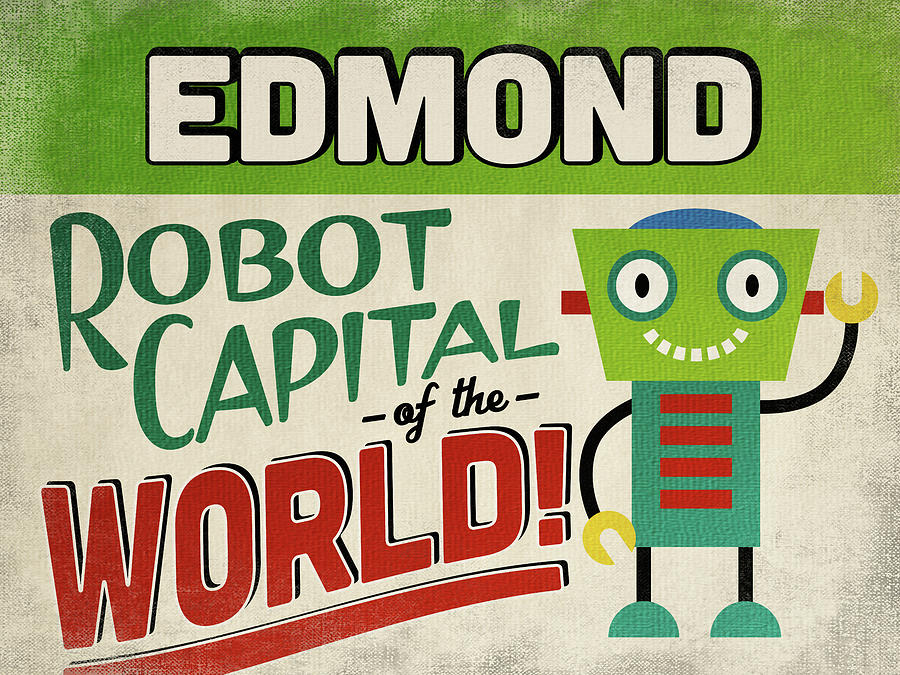 Edmond Oklahoma Robot Capital Digital Art by Flo Karp