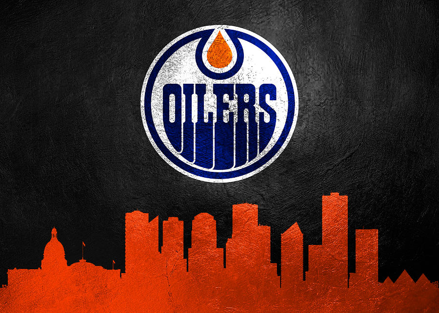 Edmonton Oilers Skyline Digital Art by AB Concepts