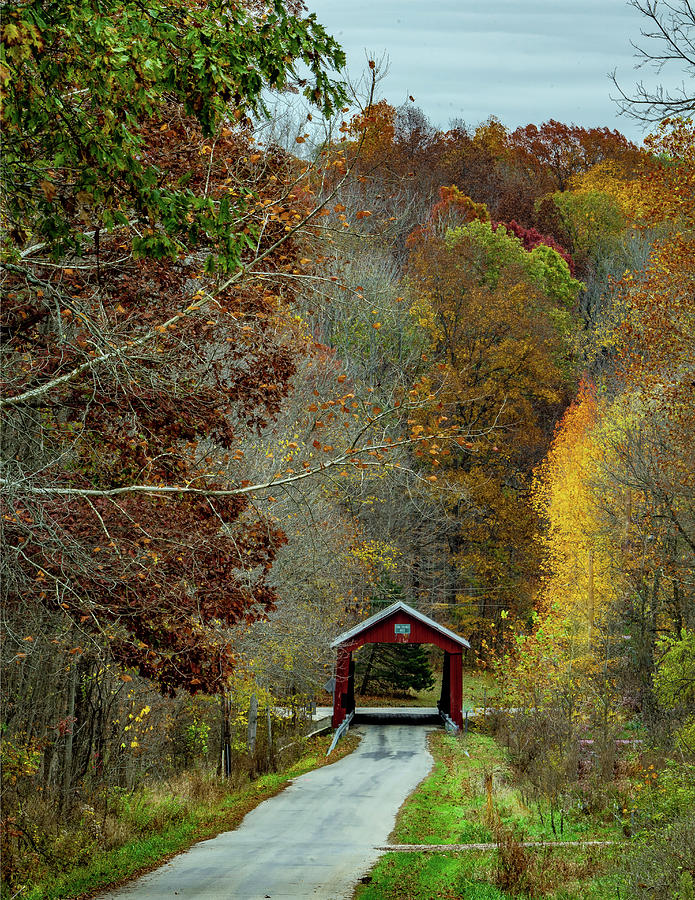 Edna Collins Covered Bridge Photograph by Scott Smith - Fine Art America