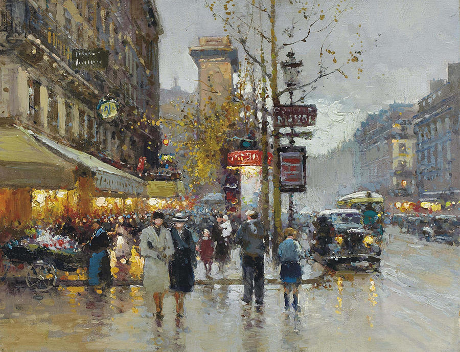 Edouard Cortes Painting by Anas Marjan - Fine Art America