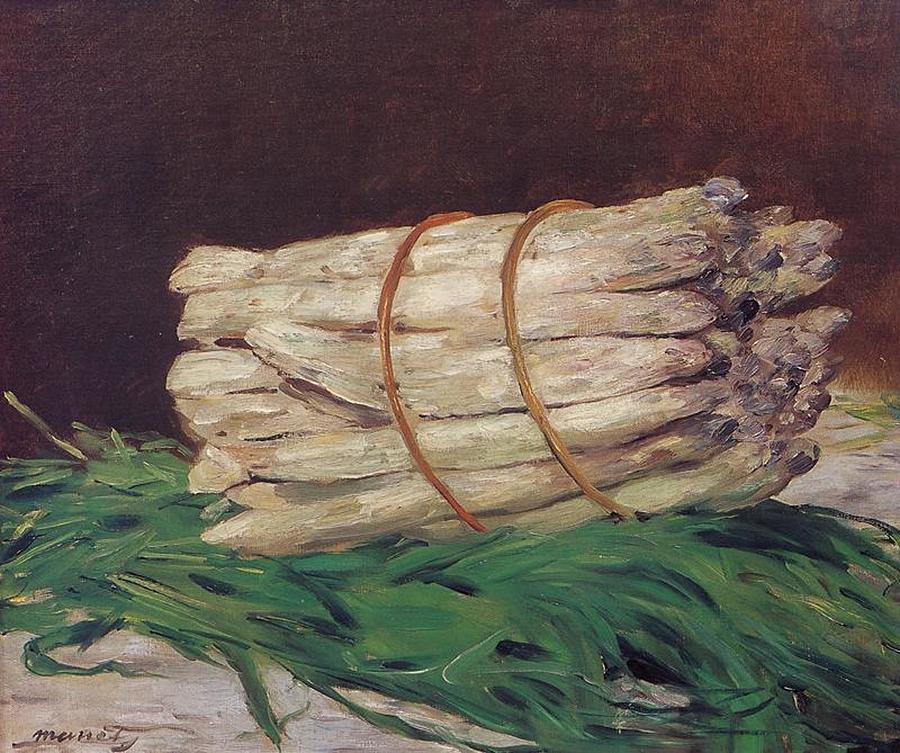 Edouard Manet - Bunch of Asparagus Painting by Les Classics
