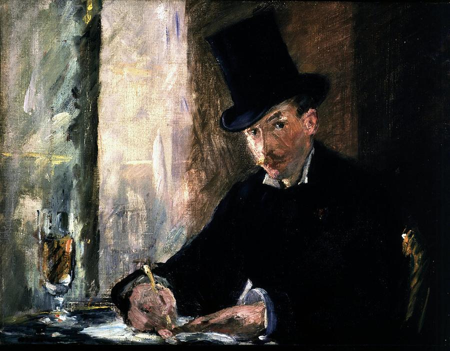 Edouard Manet - Chez Tortoni Painting by Les Classics