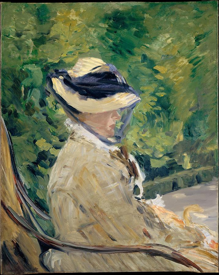 Edouard Manet Madame Manet At Bellevue 1880 Painting