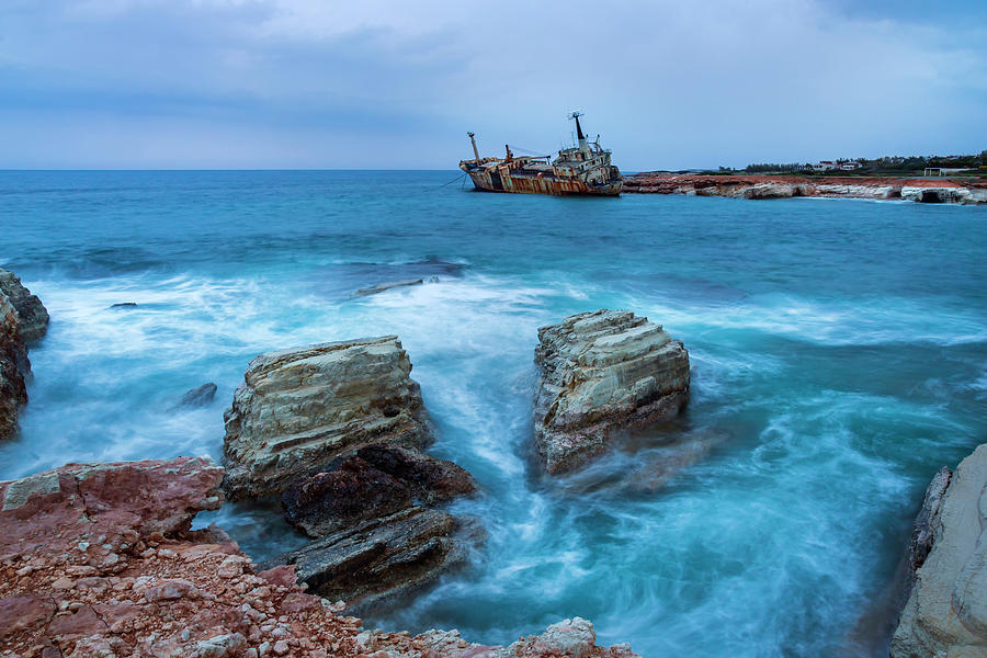 Edro Iii Shipwreck Cyprus Photograph By Jim Monk Fine Art America