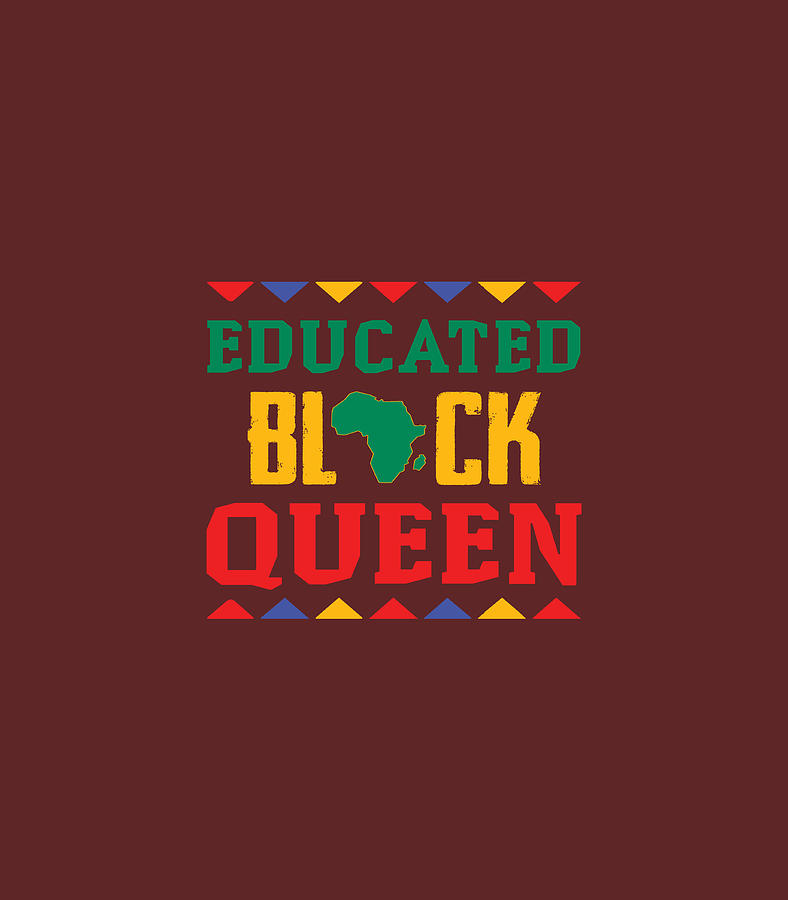 Educated Black Queen Dashiki Wauconda Pride Digital Art by Haldew Bloss ...