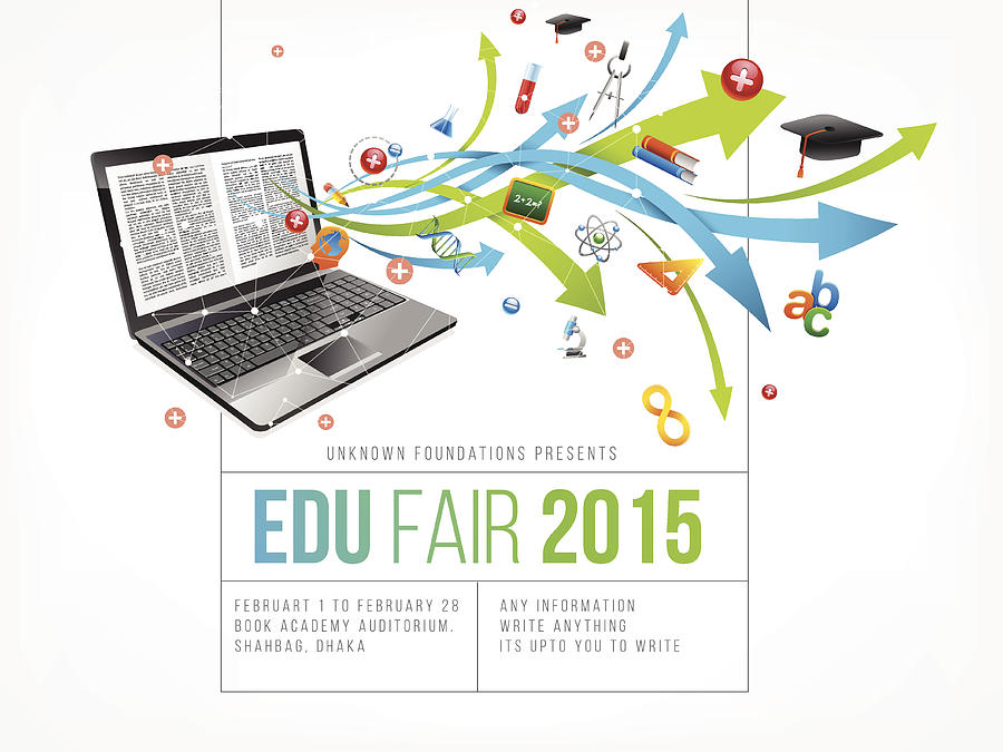 Education fair poster design Drawing by Exdez
