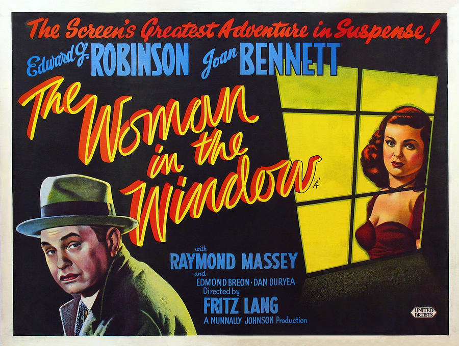 EDWARD G. ROBINSON and JOAN BENNETT in THE WOMAN IN THE WINDOW -1944-, directed by FRITZ LANG. Photograph by Album