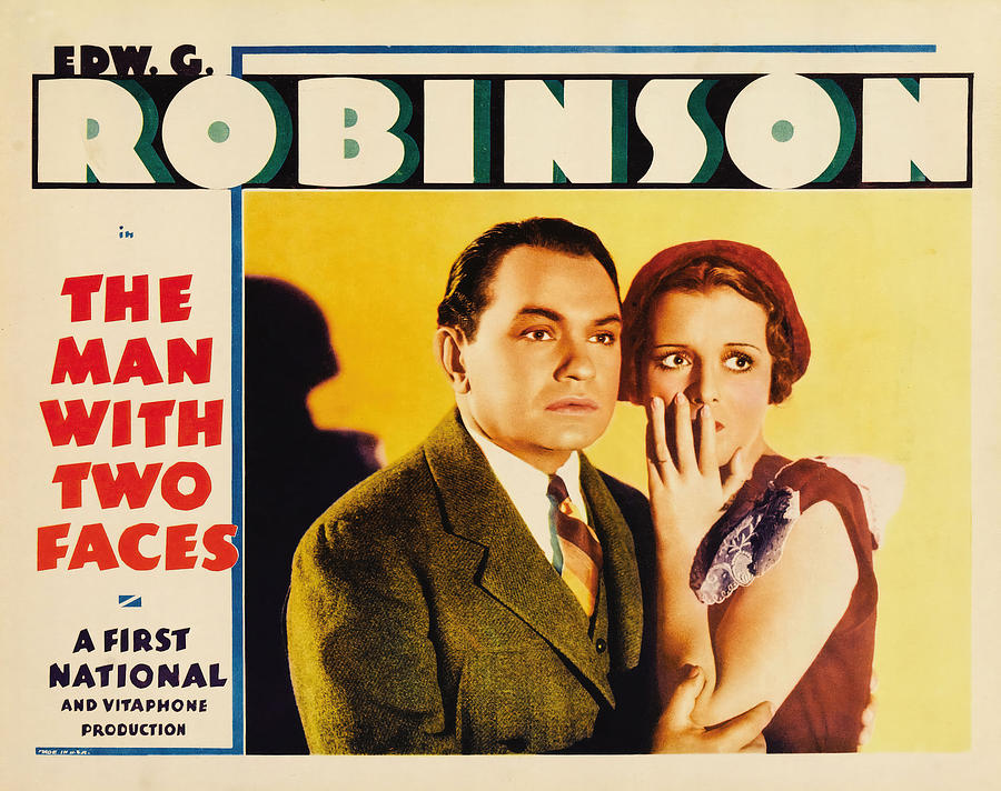 EDWARD G. ROBINSON and MARY ASTOR in THE MAN WITH TWO FACES -1934-, directed by ARCHIE MAYO. Photograph by Album