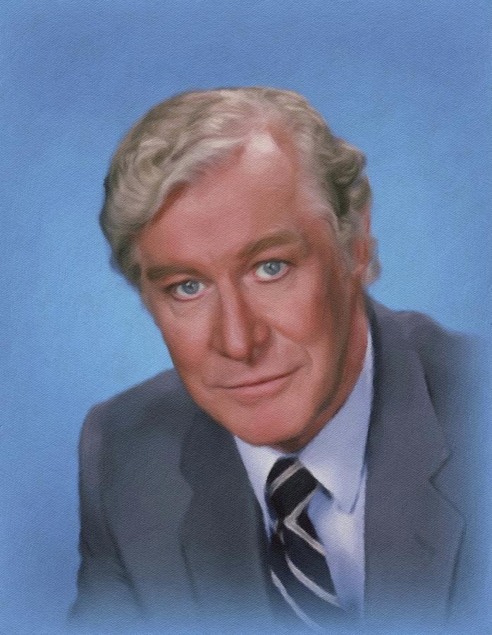 Edward Mulhare, Actor Painting by Esoterica Art Agency Pixels