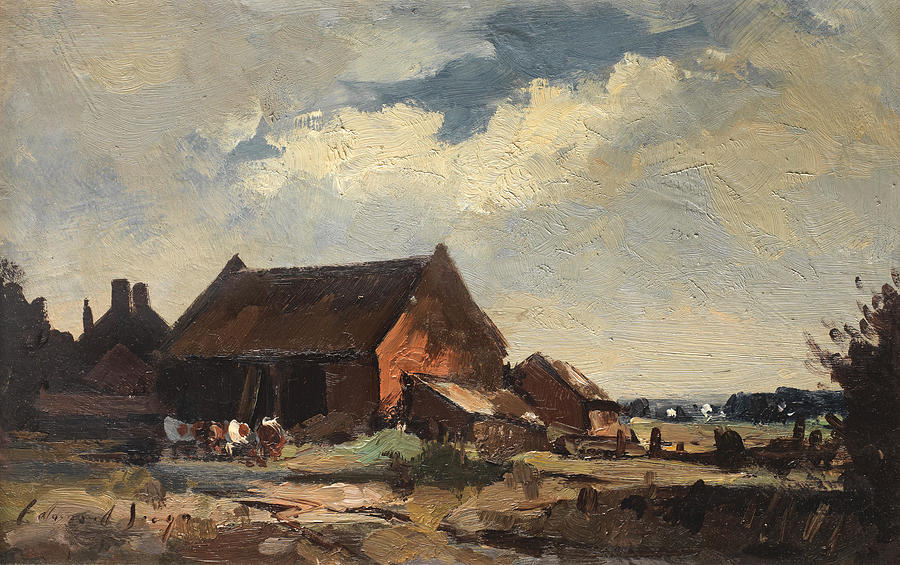 Edward Seago, RWS, RBA British, 1910-1974 A Norfolk landscape Painting ...