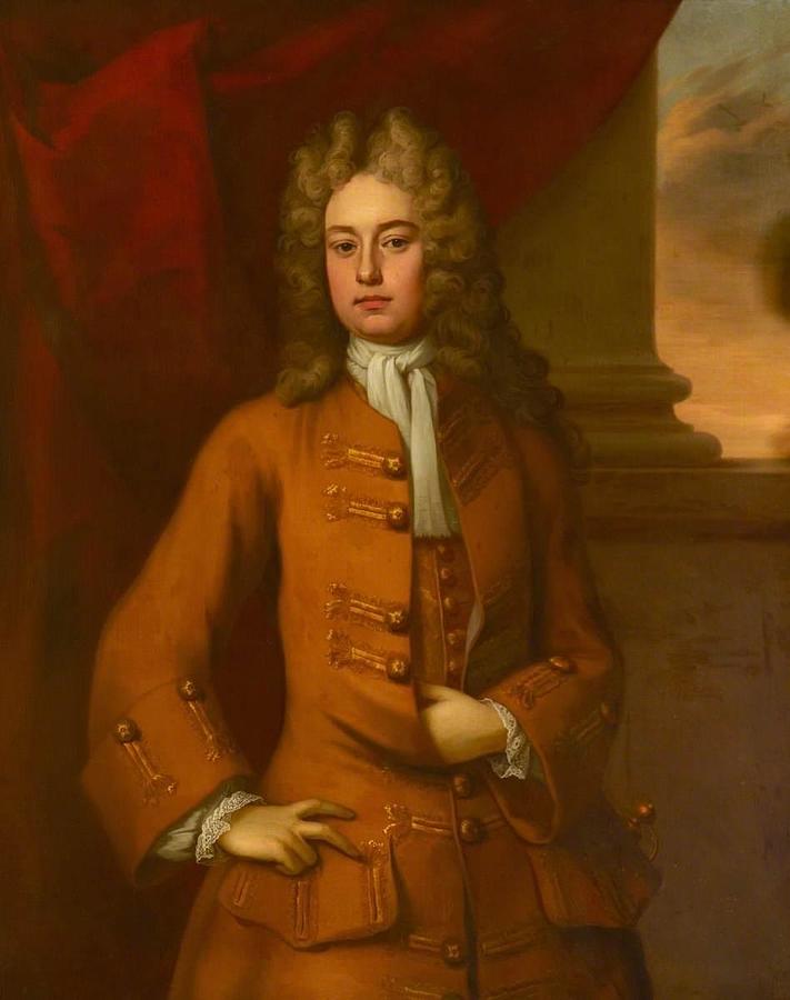 Edward Stawell 4th Baron Stawell c 1685 - 1755 Painting by Michael Dahl ...