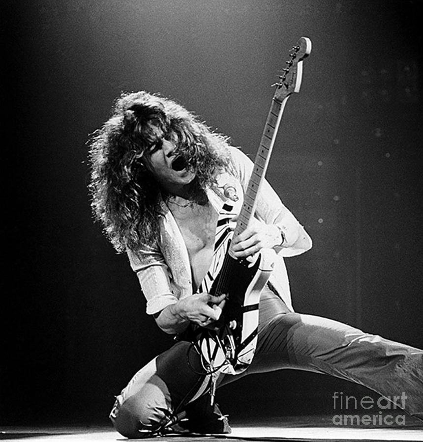 Edward Van Halen - Stage Center Photograph by Anthony Schafer | Fine ...