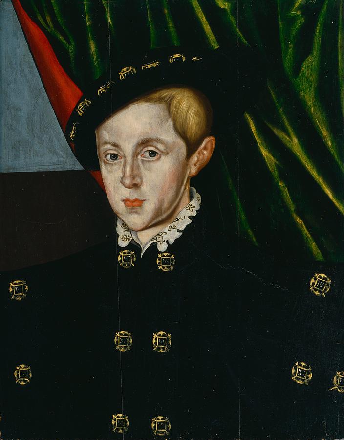 Edward VI Painting by British School School - Pixels