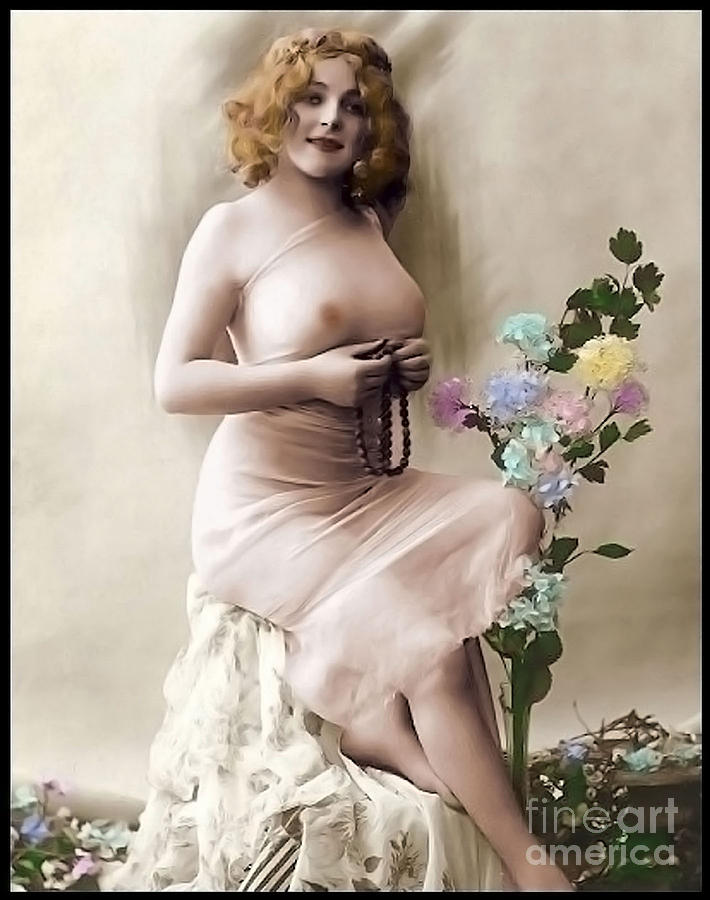 Victorian Photograph - Edwardian erotic postcard 1 by Rod Jones.