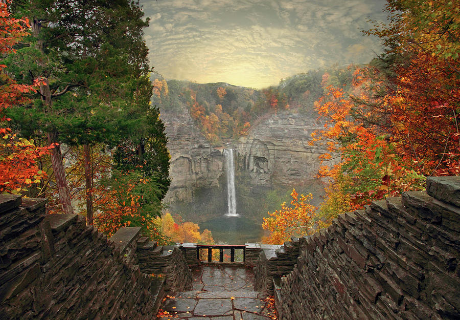 Taughannock Welcomes Autumn Photograph by Jessica Jenney