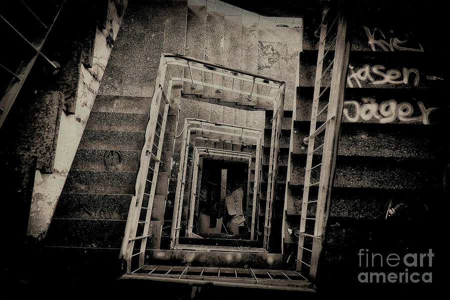 Eerie Staircase Photograph by Doc Braham