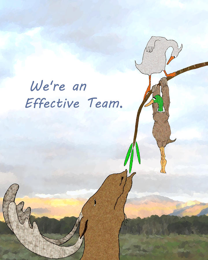 Effective Team Mixed Media by Judy Cuddehe