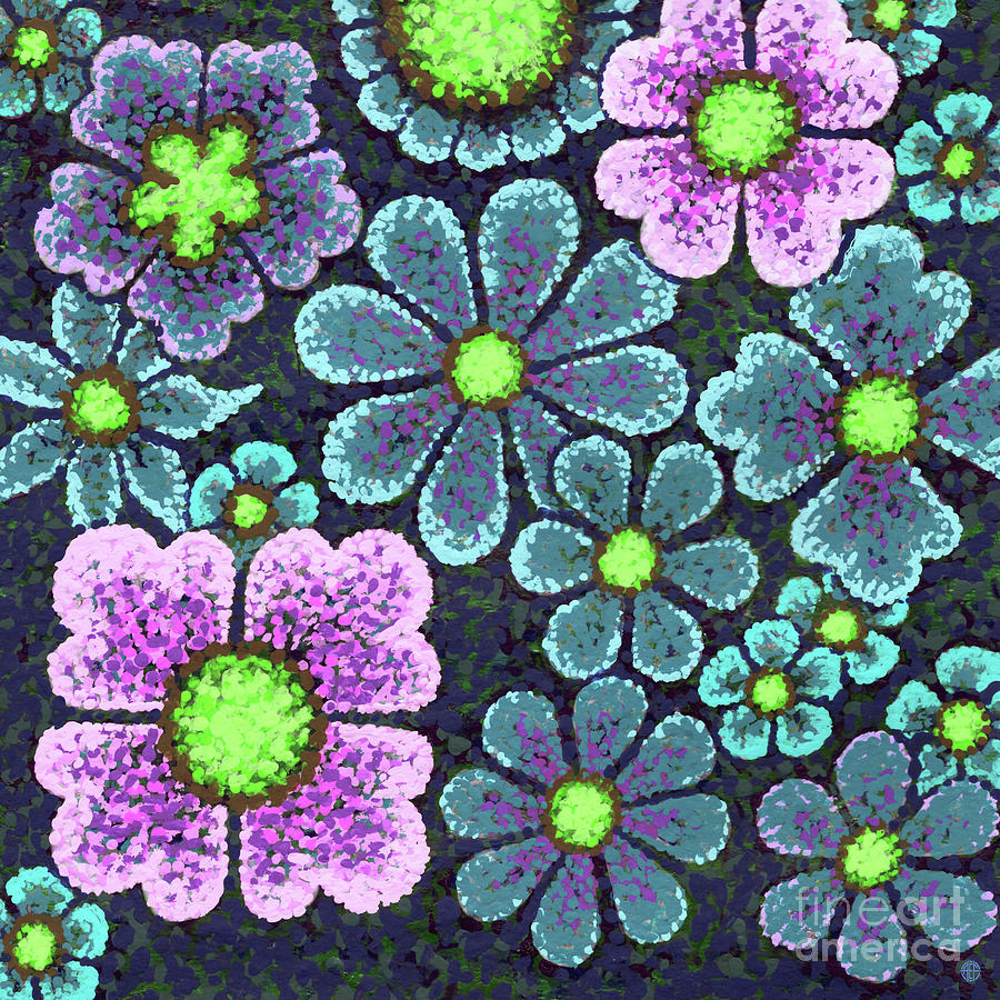 Efflorescent V3 34 Painting by Amy E Fraser Efflorescent V3 34 Painting by Amy E Fraser