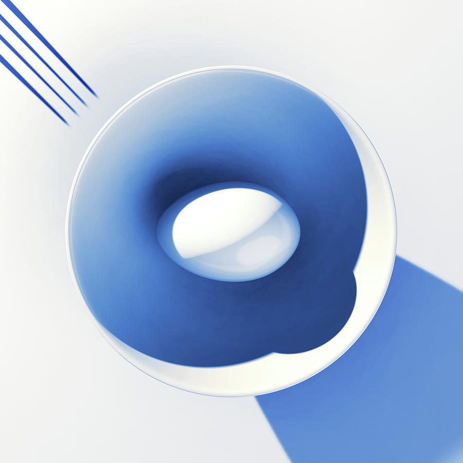 Egg Digital Art - Egg and Bowl_electric blue after Cesare Onestini by Heike Remy Egg Digital Art - Egg and Bowl_electric blue after Cesare Onestini by Heike Remy