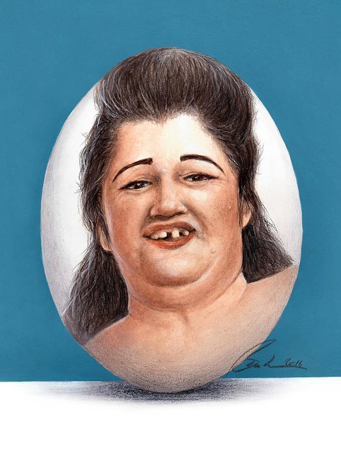 Egg Lady Painting