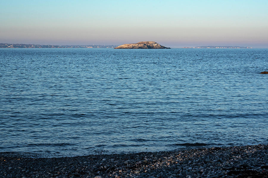 Egg Rock from Canoe Beach in Nahant Massachusetts at Sunset Photograph by Toby McGuire