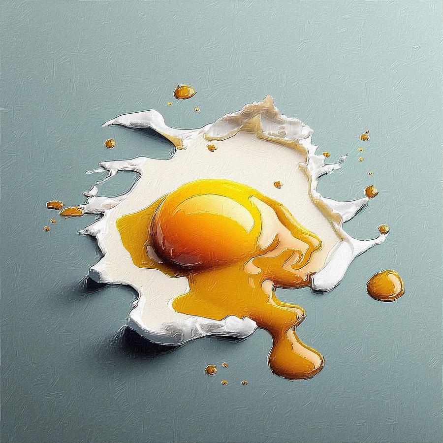 Egg Splat Painting by Tony Rubino - Fine Art America