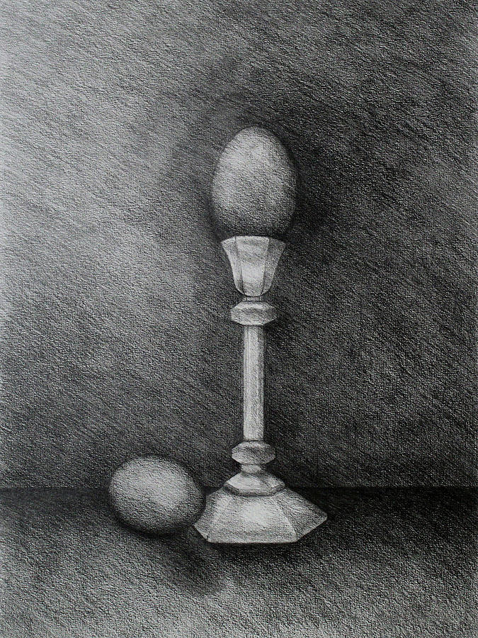 Egg Still Life No. 3 Drawing by Sherell Marie Egg Still Life No. 3 Drawing by Sherell Marie