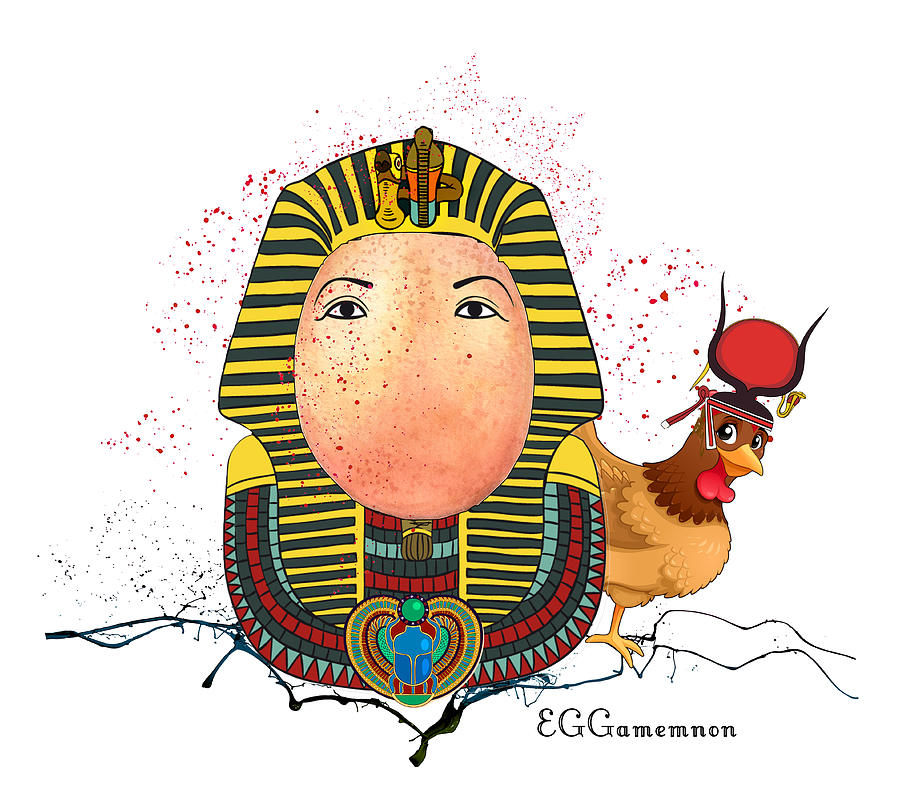 EGGamemnon Painting by Miki De Goodaboom