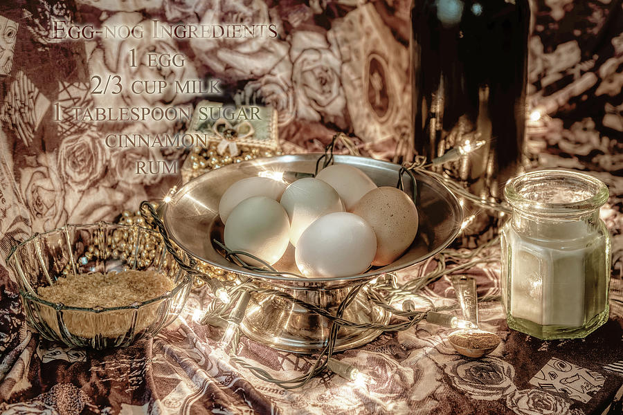 Eggnog recipe Photograph by Sharon Popek