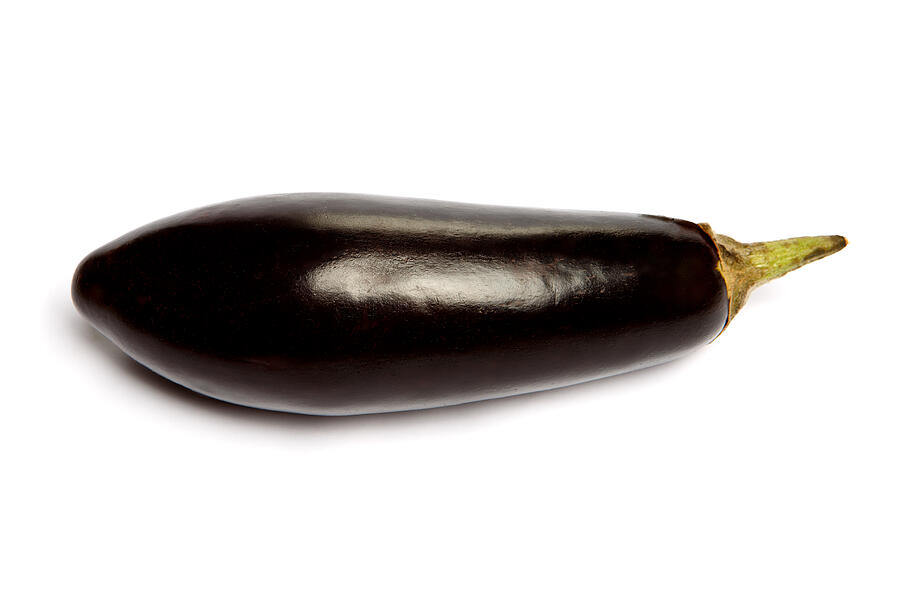Eggplant Isolated on a white background Photograph by Repinanatoly