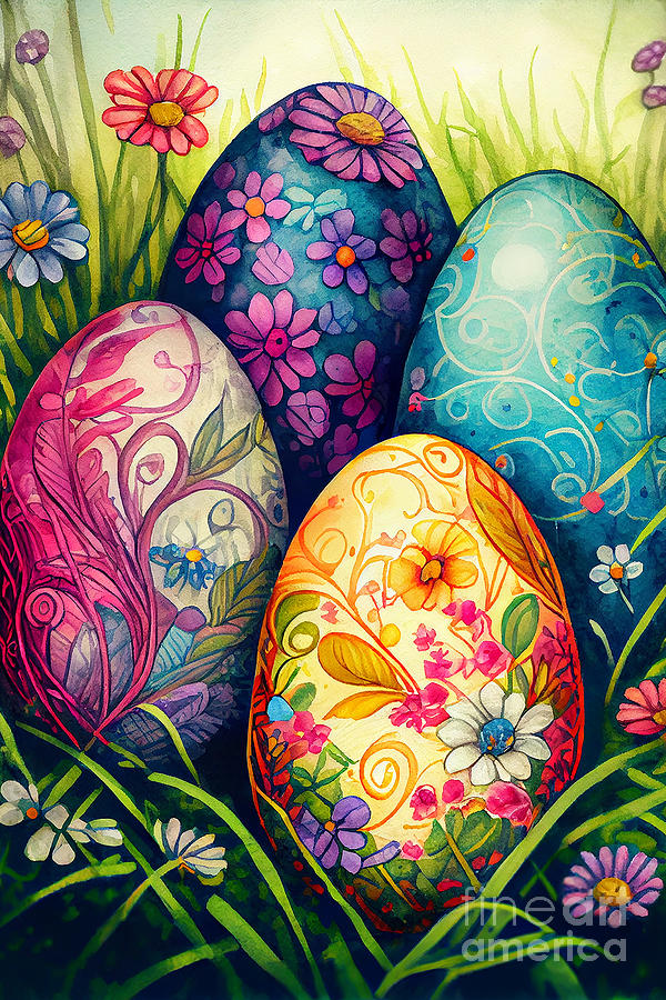 Eggstravaganza - Easter Egg Dreams Digital Art by Sabantha - Fine Art ...