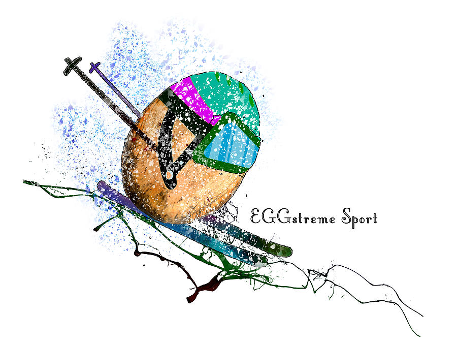 EGGstreme Sport Painting by Miki De Goodaboom