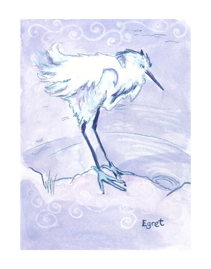 Egret Zooly 2019 Drawing