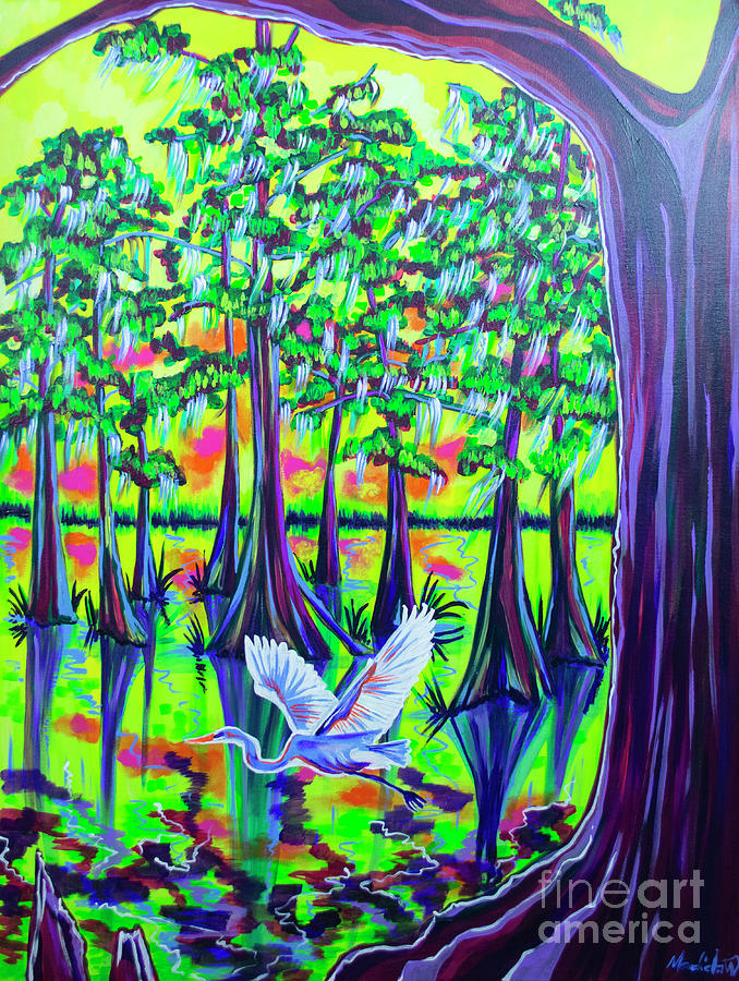 egrets Ive had a few Painting by Mardi Claw