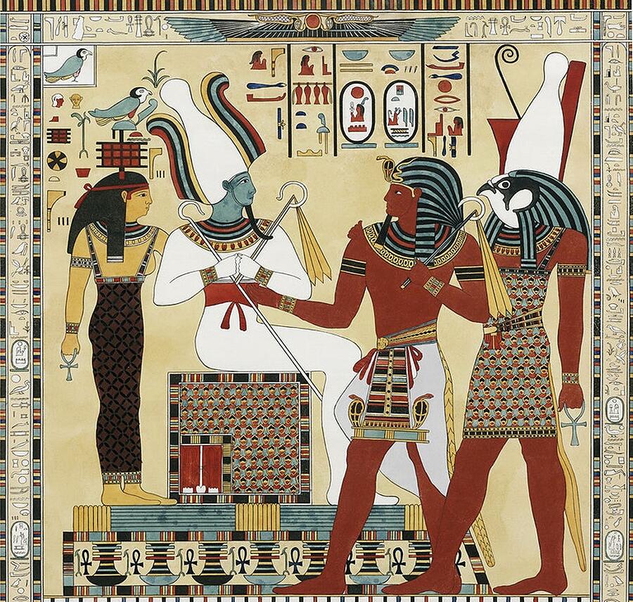 Egypt. Egyptian. Judgment scene from the Book of the Dead. Bath Towel by  Tom Hill - Fine Art America