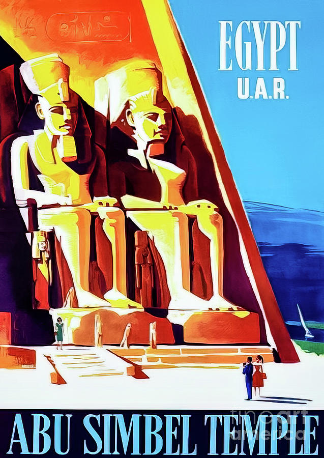 Egypt Travel Poster 1962 Drawing by M G Whittingham | Pixels