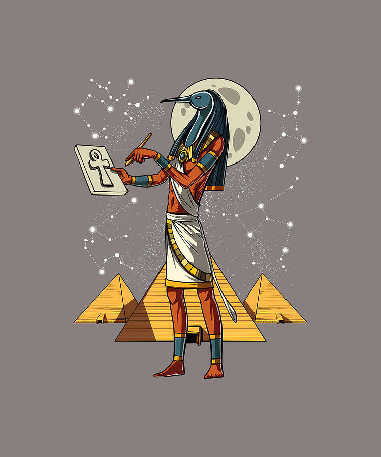 Egyptian God Thoth Digital Art by Sibainu - Fine Art America