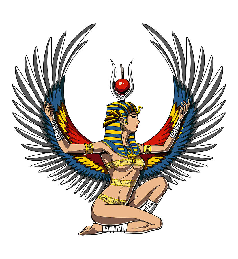 Egyptian Goddess Isis Digital Art by Nikolay Todorov - Fine Art America