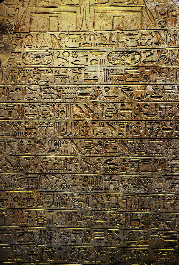 Egyptian Hieroglyphics Tablet Photograph by Nadalyn Larsen - Pixels