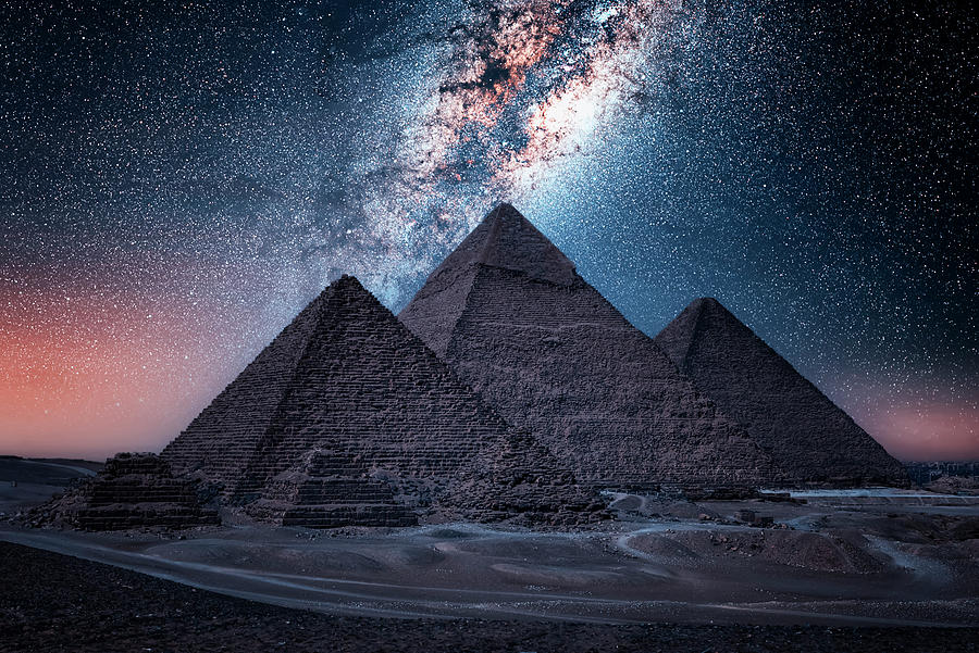 Architecture Photograph - Egyptian Night by Manjik Pictures