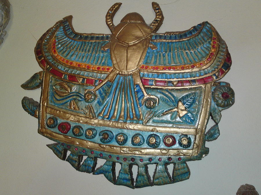 Egyptian Scarab Sculpture - Egyptian scarab by Antonis Meintanis