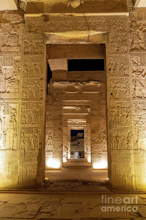 Egyptian temple of Kom Ombo, Egypt Photograph by Delphimages Photo Creations