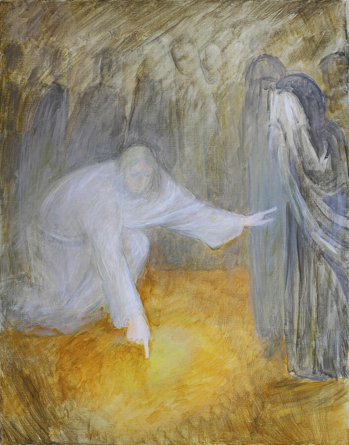 Ehebrecherin Painting by Ninetta Sombart Ehebrecherin Painting by Ninetta Sombart
