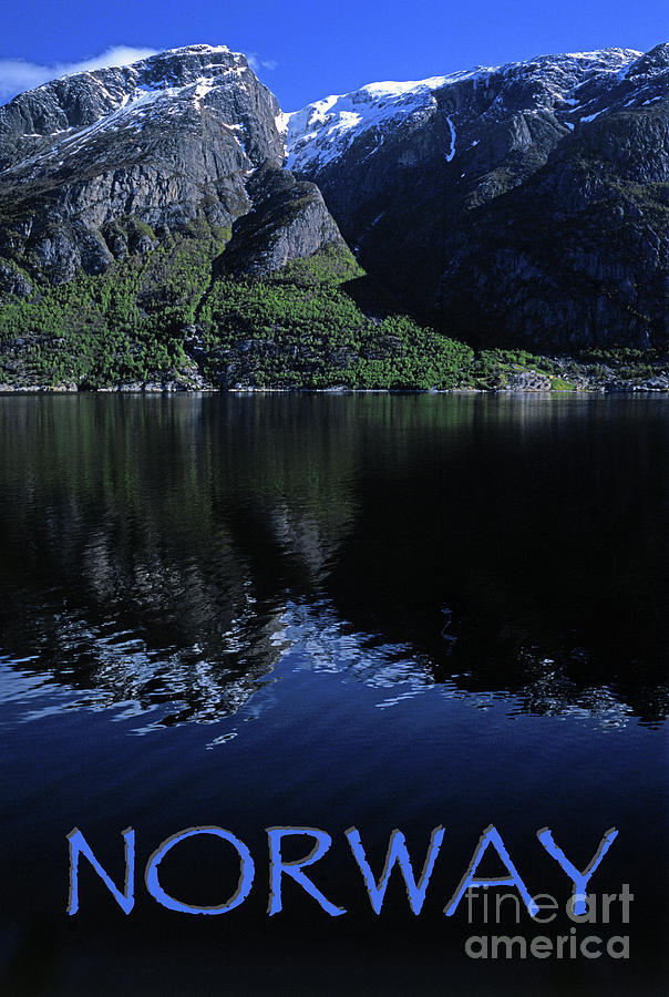 Eidfjord poster Photograph by Robert Douglas
