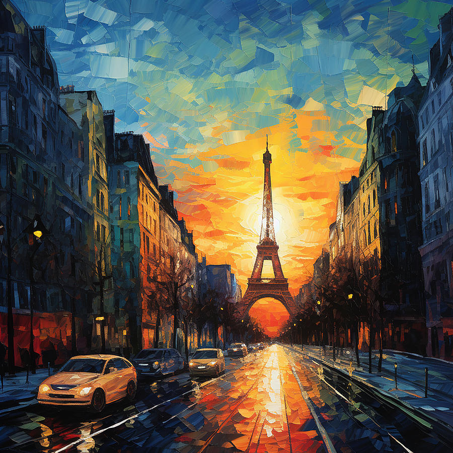 Eifel Tower Digital Art by Zahra Majid - Fine Art America