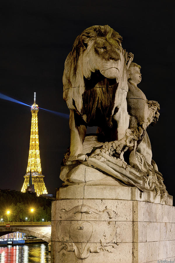 Eiffel and Lion 02 Photograph by Weston Westmoreland