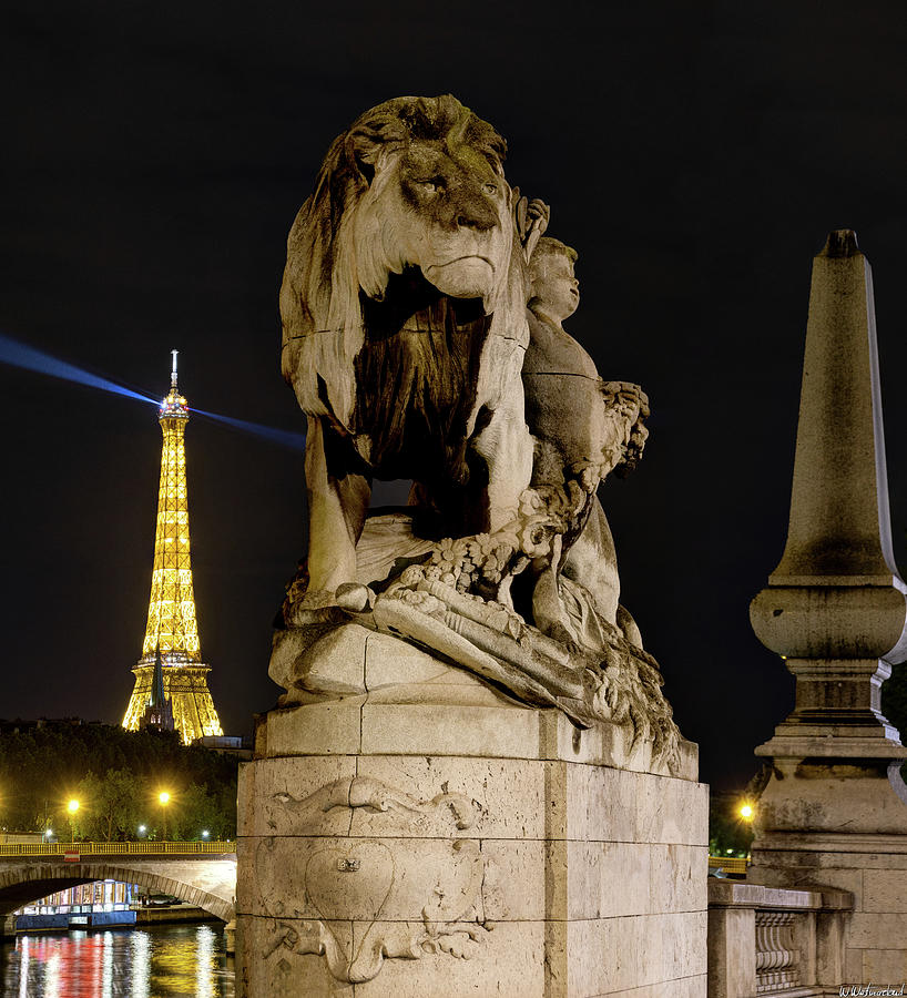 Eiffel and Lion Photograph by Weston Westmoreland