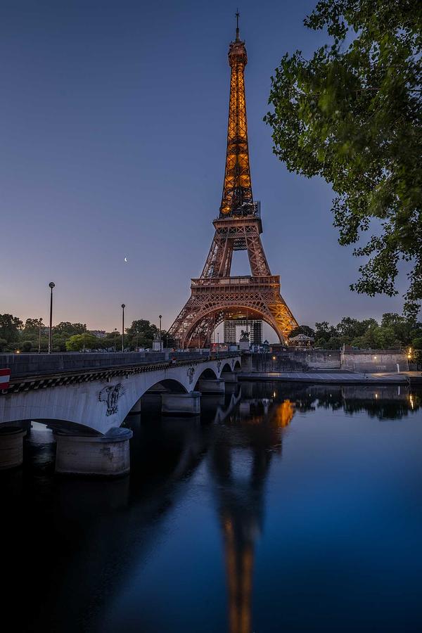 Eiffel and the Seine Photograph by Dave Koch