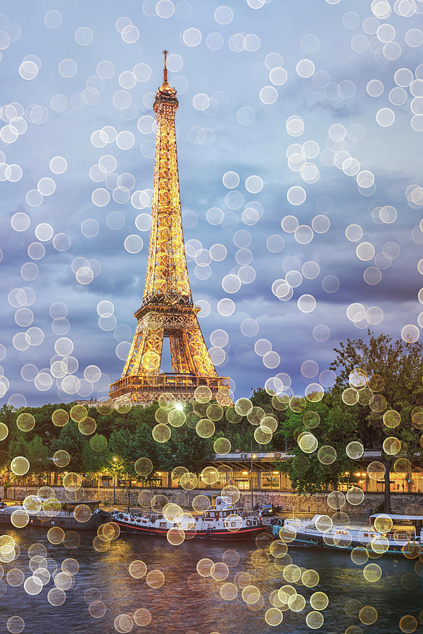 Paris Photograph - Eiffel Bokeh by Manjik Pictures