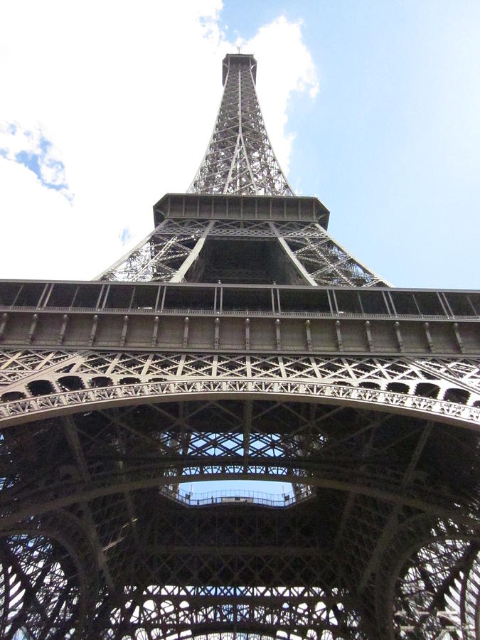 Eiffel from below Photograph by Lisa Mutch
